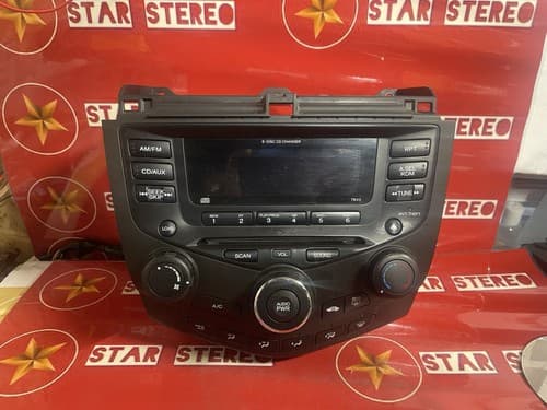 03 04 05 06 07 HONDA Accord Radio Stereo 6 Disc CD Player 7BX0 Coupe EX HO144U - Thumbnail 3