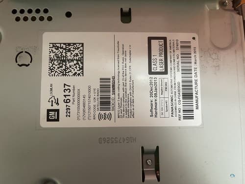 2014-2016 Chevrolet Cruze Am Fm Cd Player Radio Receiver 27926137 GM137U - Thumbnail 5