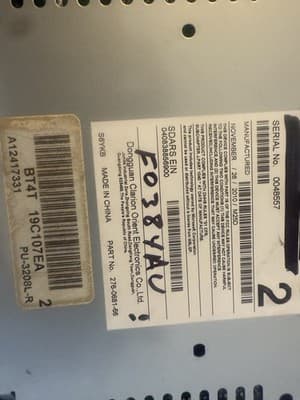 2011 11 FORD EDGE MKX radio audio cd player receiver mp3 BT4T-19C107-EB OEM - Thumbnail 6