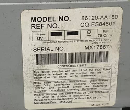 Toyota Camry XLE 6 Disc CD player Radio OEM JBL Stereo Receiver A56840 TO110U - Thumbnail 4