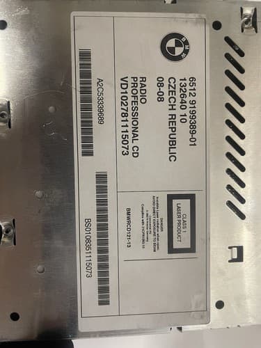 06 07 08 09 2010 11 BMW 1 3 Series Professional Radio M3 Z4 Stereo CD Player OEM - Thumbnail 5
