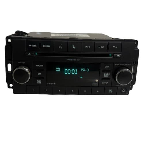 2007 - 2011 Jeep Dodge Chrysler RAM RES Radio CD Player AUX 05091115AC CH121U - Thumbnail 3