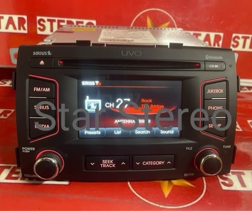 12 13 Kia Sorento Radio CD Player Bluetooth Sirius MP3 Touchscreen Stereo UVO - Thumbnail 2