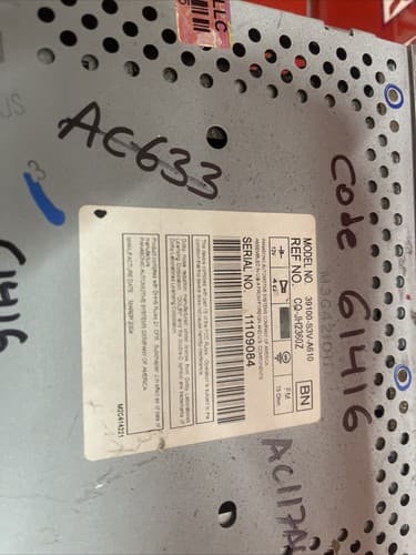 2003-2004 Acura MDX AM FM Radio CD Cassette Player 39100-S3V-A610 AC117AU - Thumbnail 5