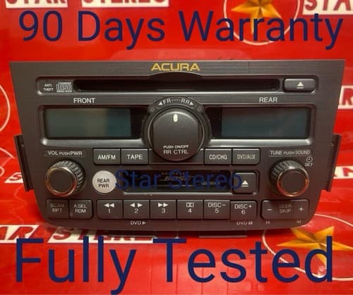 Acura MDX 2001-2004 CD Cassette DVD BOSE radio. OEM 39100-S3V-A600 1XF0 AC101AU - Thumbnail 2