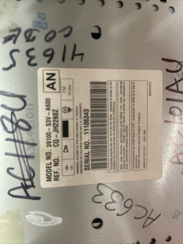 Acura MDX 2001-2004 CD Cassette DVD BOSE radio. OEM 39100-S3V-A600 1XF0 AC101AU - Thumbnail 6