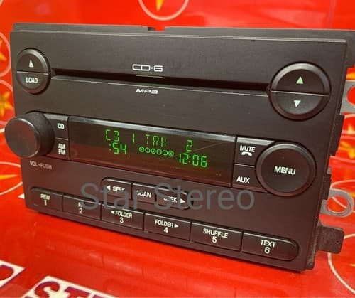 2005-2007 Ford Freestyle OEM AM FM Radio 6 CD Player Auxiliary 5F9T-18C815-GB - Thumbnail 4