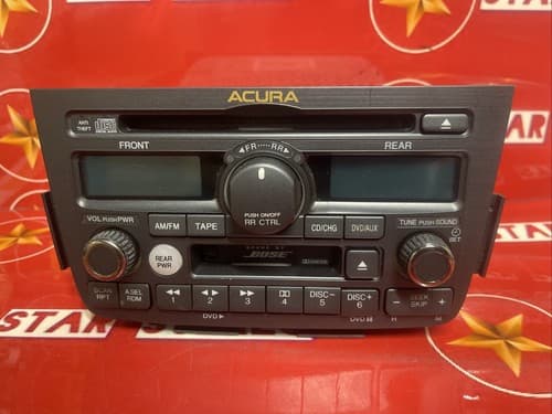 2003-2004 Acura MDX AM FM Radio CD Cassette Player 39100-S3V-A610 AC117U - Thumbnail 3