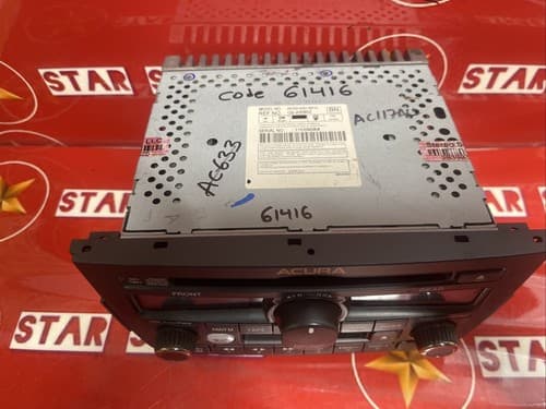 2003-2004 Acura MDX AM FM Radio CD Cassette Player 39100-S3V-A610 AC117AU - Thumbnail 4