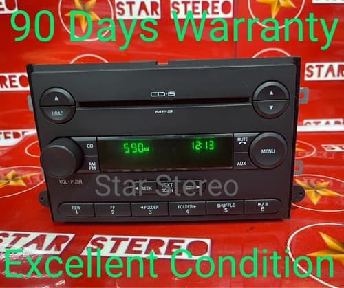 2005-2007 Ford Freestyle OEM AM FM Radio 6 CD Player Auxiliary 5F9T-18C815-GB - Thumbnail 2