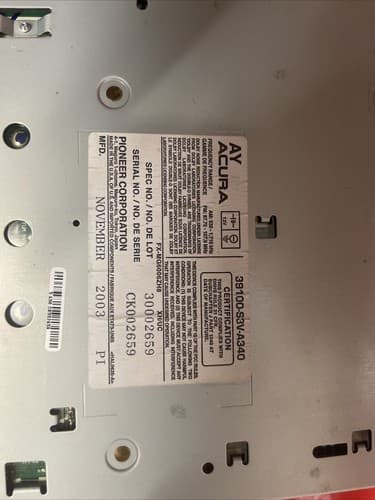 2003-2004 Acura MDX 6 Disc CD FM AM Cassette Receiver 39100-S3V-A340 OEM AC118U - Thumbnail 6