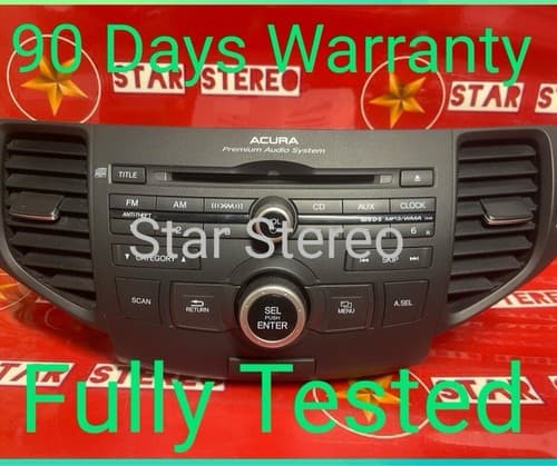 2011-2014 Acura TSX AM FM SAT Radio CD Player 39100-TL2-A110-M1 1XA9 AC129U - Image 1