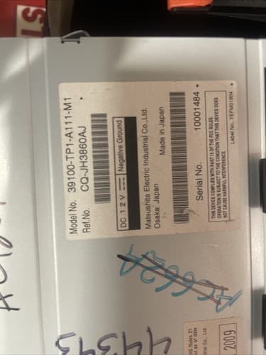 2010 10 ACURA TSX Radio AM/FM MP3 CD Radio OEM 39100-TP1-A111-M1 AC127U - Thumbnail 5