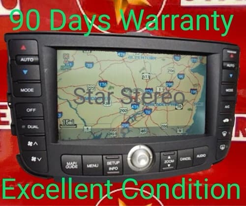 04 05 06 ACURA TL GPS LCD Screen NAVIGATION DISPLAY AC Temp Control AC120AU - Image 1