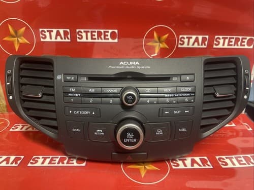 2011-2014 Acura TSX AM FM SAT Radio CD Player 39100-TL2-A110-M1 1XA9 AC129U - Thumbnail 2