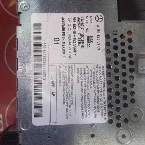 2006-08 Mercedes W164 ML450 ML350 GL450 Command Navigation Radio CD A1648703989 - Thumbnail 7