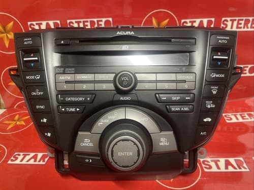 2009 Acura TL AM FM Radio CD MP3 DVD Player 39100-TK4-A100 OPT 3PB0 AC130U - Thumbnail 3