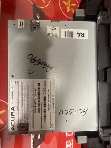 2009 Acura TL AM FM Radio CD MP3 DVD Player 39100-TK4-A100 OPT 3PB0 AC130U - Thumbnail 5
