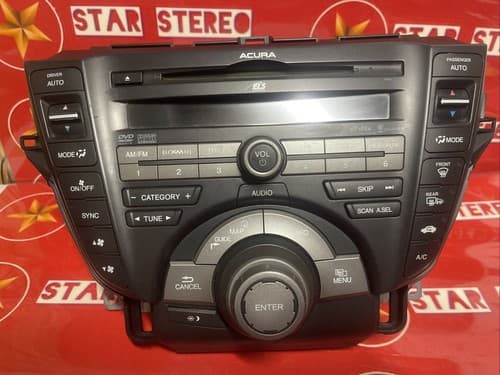 2009 Acura TL AM FM Radio CD MP3 DVD Player 39100-TK4-A100 OPT 3PB0 AC130AU - Thumbnail 2