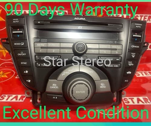 2009-2011 ACURA TL NAVIGATION CD AM FM SAT AC Control 39100-TK4-A200 AC131 AC131 - Image 1