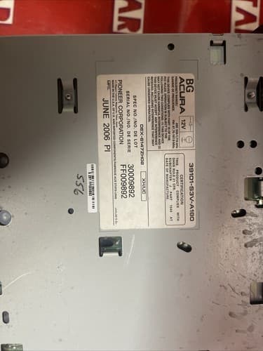 2005-2006 Acura MDX Radio Stereo 6 Disc CD Player 39101-S3V-A180 AC136U - Thumbnail 5