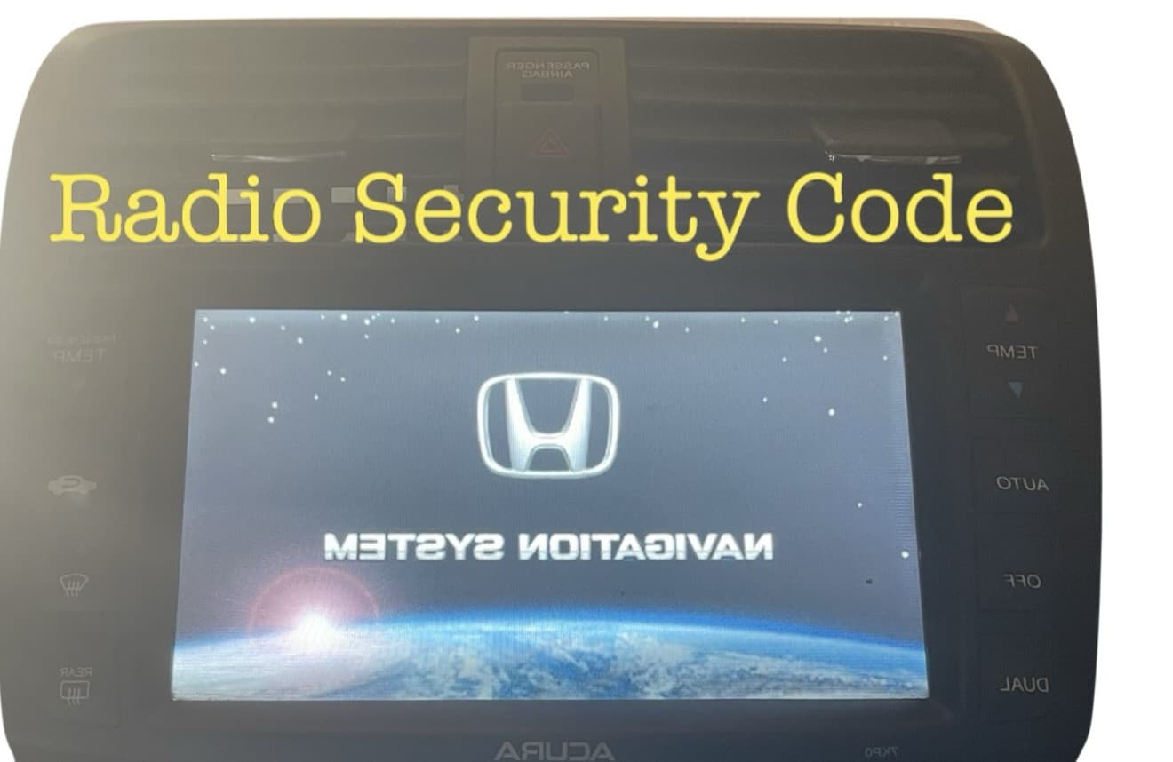 Acura Radio Code / We Need Part Number /Serial Number - Image 1
