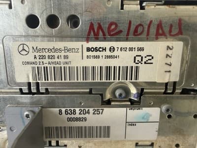 2000-2002 Mercedes W215 CL600 Navigation Command Head Unit GPS CD 2208204189 OEM - Thumbnail 5