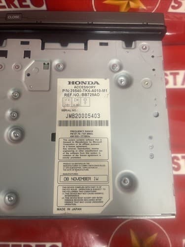 HONDA FIT Navigation Navi GPS CD Radio Head Unit w/ Code OEM 2009 - 2011 HO106U - Thumbnail 8