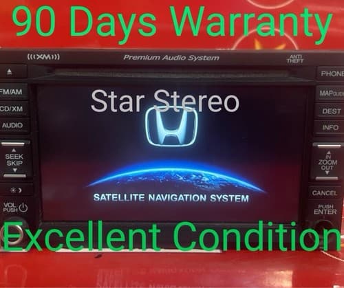 2012 Honda Civic Navigation Radio Display AM FM Sat XM CD Stereo GPS 9AC8 HO112U - Image 1