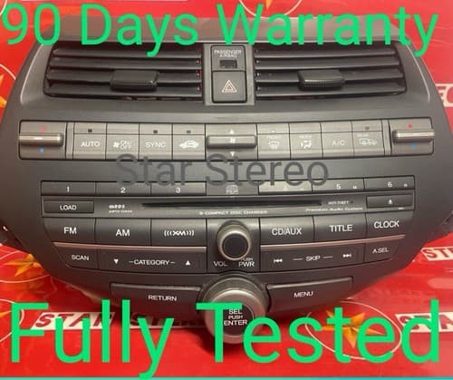 2010 Honda Accord 6-CD/MP3/AM/FM 3PAE **Premium Audio** 39100-TA0-L411-M1 HO123U - Image 1