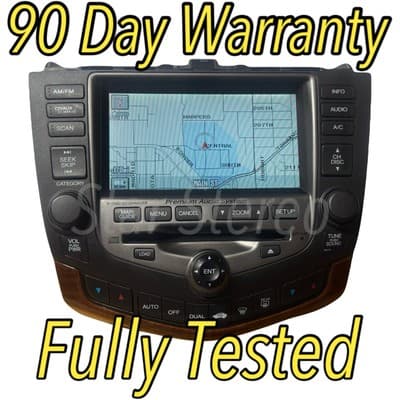 03-07 Honda ACCORD 6CD Player AC DASH NAVIGATION GPS MAP SCREEN 2GY3 HO143U - Image 1