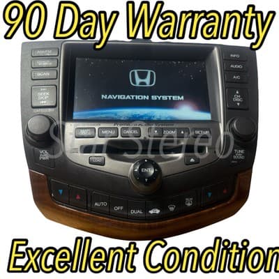 03-07 Honda ACCORD 6CD Player AC DASH NAVIGATION GPS MAP SCREEN 2GY3 HO143U - Thumbnail 2