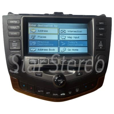 03-07 Honda ACCORD 6CD Player AC DASH NAVIGATION GPS MAP SCREEN 2GY3 HO143U - Thumbnail 3