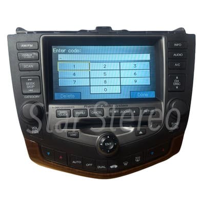 03-07 Honda ACCORD 6CD Player AC DASH NAVIGATION GPS MAP SCREEN 2GY3 HO143U - Thumbnail 5