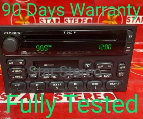 XF5F18C868CE VINTAGE FORD AM/FM CASSETTE CD XF5F-18C868-CE 1999-2002 VILLAGER - Image 1