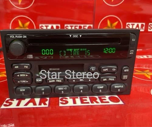 XF5F18C868CE VINTAGE FORD AM/FM CASSETTE CD XF5F-18C868-CE 1999-2002 VILLAGER - Thumbnail 2