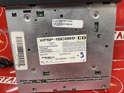 XF5F18C868CE VINTAGE FORD AM/FM CASSETTE CD XF5F-18C868-CE 1999-2002 VILLAGER - Thumbnail 5