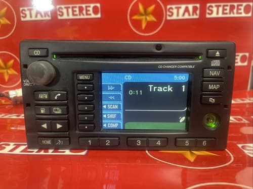 06-2007 Ford Escape Mercury Mariner AM FM CD w Navigation 6M6T-18K931-AE FO230U - Thumbnail 2