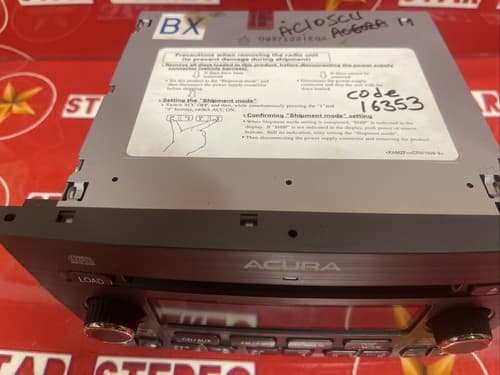 05 06 ACURA MDX Navigation System Radio 6 CD Player 39100-S3V-A250 AC105CU - Thumbnail 4