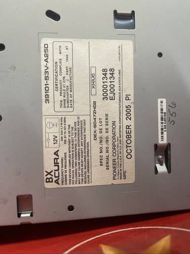 05 06 ACURA MDX Navigation System Radio 6 CD Player 39100-S3V-A250 AC105CU - Thumbnail 6