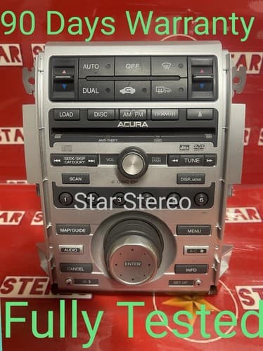 05 - 2008 Acura RL Navigation CD DVD MP3 Climate Ctrl 39100-SJA-A002 4XL0 AC121U - Image 1