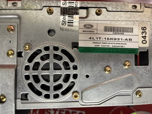 03-6 FORD EXPEDITION RADIO CD OEM WORKING 4L1T18K931AB 4L1T-18K931-AB FO162U - Thumbnail 3