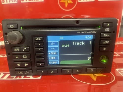 06-2007 Ford Escape Mercury Mariner AM FM CD w Navigation 6M6T-18K931-AE FO230U - Thumbnail 4