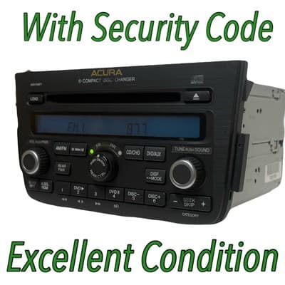 2005 2006 ACURA MDX Radio 6 CD AM FM XM Satellite Receiver 39100-S3V-A540 AC152U - Thumbnail 2