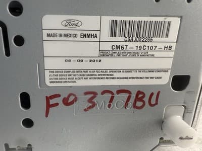 2012 - 2014 FORD FOCUS OEM FACTORY AM FM MP3 CD Player CM5T-19C107-HB FO377BU - Thumbnail 6