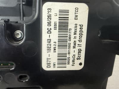 14 2014 Ford Fusion Radio Control Panel DS7T-18E243-DC OEM FO361CU - Thumbnail 6