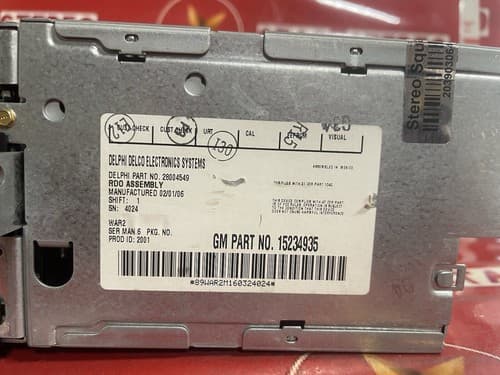 2005 - 2009 GMC ENVOY XL AM FM RADIO 6 CD PLAYER RECEIVER OEM, 15234935 GM138U - Thumbnail 5