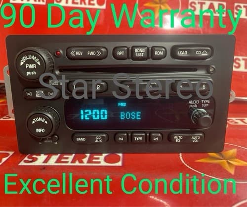 2005 - 2009 GMC ENVOY XL AM FM RADIO 6 CD PLAYER RECEIVER OEM, 15234935 GM138U - Image 1