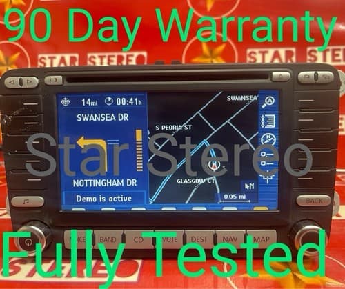 2005 - 2009 Volkswagen OEM Navigation Radio DVD Display Screen 1K0035 197D VW124 - Image 1