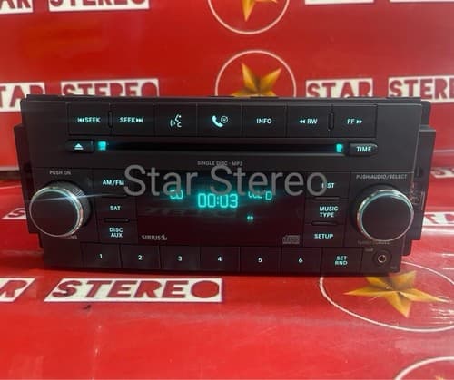 CHRYSLER DODGE JEEP Radio MP3 CD Player RES Sirius OEM P68021163AE CH120U - Thumbnail 2